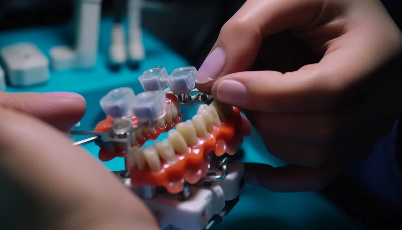How do implant dentures differ from regular dentures?
