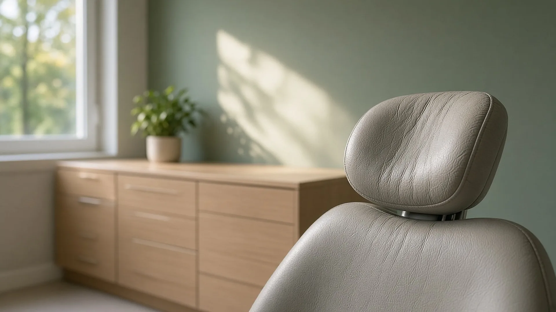 Bright, modern dental treatment room
